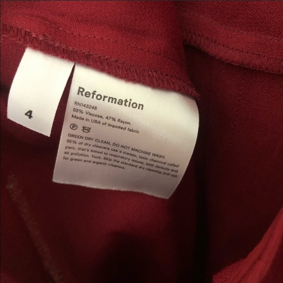 NEW Reformation Mayer crepe cut out back jumpsuit - Picture 4 of 4